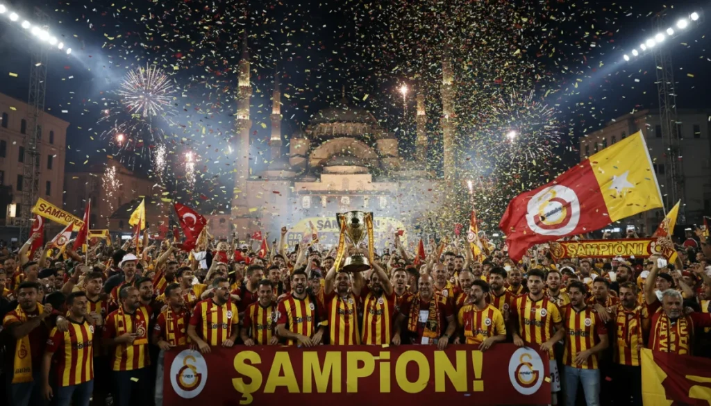 Sarı-Kırmızı Zafer Gecesi Şehri Sardı