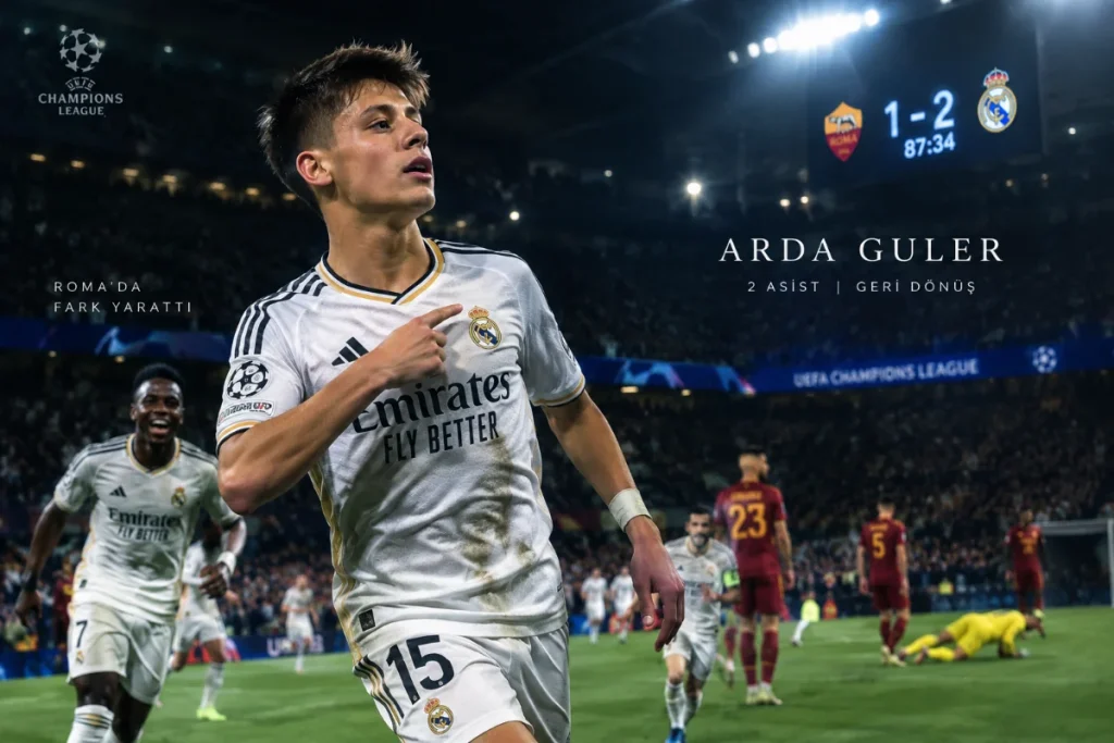 Arda Güler Roma Deplasmanında İpleri Eline Aldı: Muazzam Geri Dönüşün Mimarı