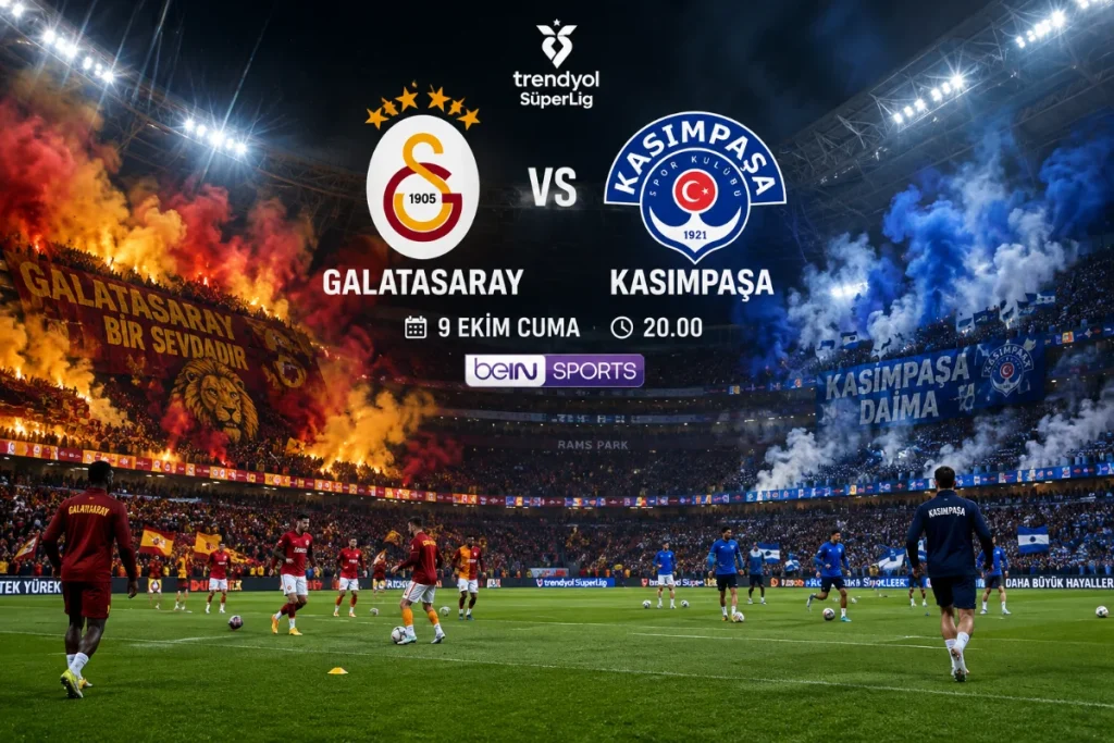 Galatasaray-Kasımpaşa Randevusu: Maç Bilgileri ve Eksikler